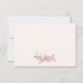 Little Bunny Girl Baby Shower Dankeskarte (Rückseite)