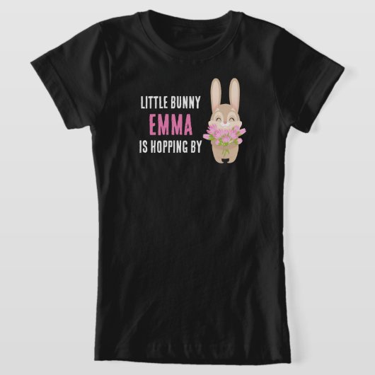 Little Bunny is Hopping by Niedlich Osterhase T-Shirt (Ablage )