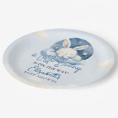 Little Bunny is on the way Baby Shower Pappteller (Schrägansicht)