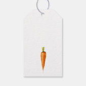 Little Bunny mit Karotten - Baby Dusche danke Geschenkanhänger (Rückseite)