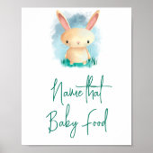 Little Bunny - Name dieses Babynahrung Poster (Vorne)