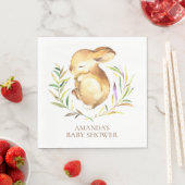 Little Bunny Neutral Baby Shower Paper Napkins Serviette (Beispiel)
