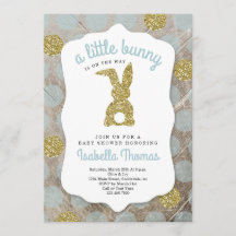 Little Bunny Oaster Theme Babydusche für Junge