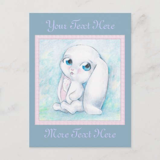 Little Bunny Postcard Postkarte (Vorderseite)