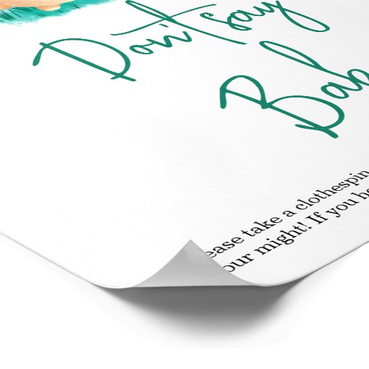 Little Bunny - Sag nicht, Baby Poster (Ecke)