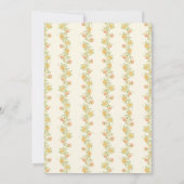 Little Bunny Vintag Floral Boho Babydusche Einladung (Rückseite)