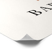 Little Bunny Welcome Baby Dusche Poster (Ecke)