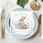 Little Bunny Wildblume Baby Shower Boy Serviette