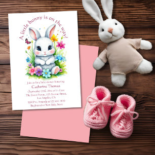 Little Bunny Wildblume Garden Easter Baby Dusche Einladung