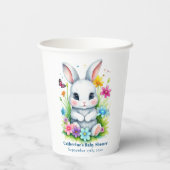 Little Bunny Wildblume Garden Easter Baby Dusche Pappbecher (Rückseite)