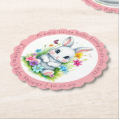 Little Bunny Wildblume Garden Easter Baby Dusche Untersetzer (angewinkelt)
