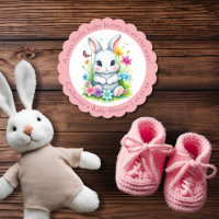 Little Bunny Wildblume Garden Easter Baby Dusche