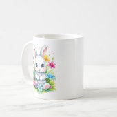 Little Bunny Wildblume Garden Osterfest Kaffeetasse (Vorderseite Links)