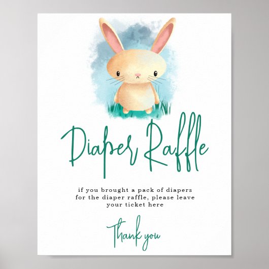 Little Bunny - Windeln-Raffelspiel Poster (Vorne)