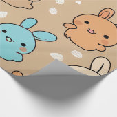 Little Bunny Wrapping Paper Geschenkpapier (Ecke)