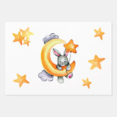 Little Bunny Wrapping Paper Sheets Geschenkpapier Set (Vorderseite 3)