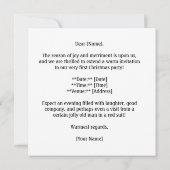 Little Bunny's erstes Weihnachten, Brauch Einladung (Rückseite)
