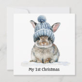 Little Bunny's erstes Weihnachten, Brauch Einladung (Vorderseite)