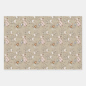 Little Busy Brown Mice Baby Geschenkpapier Set (Vorderseite)