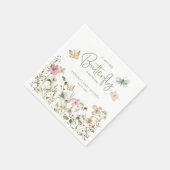 Little Butterfly Boho Babydusche Serviette (Ecke)