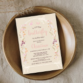 Little Butterfly Boho Wildblume Babydusche Einladung