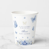 Little Butterfly Boy Baby Dusche Pappbecher (Rückseite)