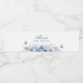 Little Butterfly Boy Baby Dusche Wasserflaschenetikett (Einzelnes Label)