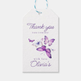 Little Butterfly Girl 1. Geburtstag Party Geschenkanhänger