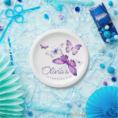 Little Butterfly Girl 1. Geburtstag Party Pappteller (Party)