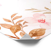 Little Butterfly is on the Way, Baby Shower Girl Poster (Ecke)