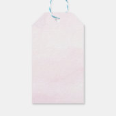 Little Butterfly Pink Lila Gold Girl Geburtstag Geschenkanhänger (Rückseite)