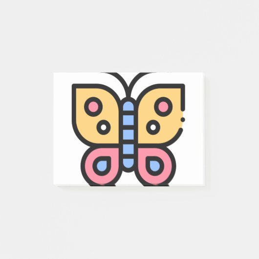 Little Butterfly Post-it Klebezettel (Vorderseite)