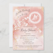 Little Butterfly | Qr Code Registry Wasserfarbe Einladung (Vorderseite)