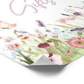 Little Butterfly Wildblume Bücher und Geschenke Poster (Ecke)
