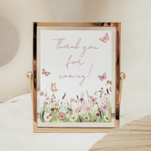 Little Butterfly Wildblume Danke, dass du gekommen Poster