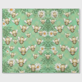 Little Buzz Bee Wrapping Paper Geschenkpapier (Flach)
