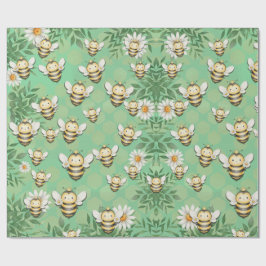 Little Buzz Bee Wrapping Paper Geschenkpapier