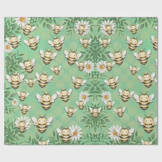 Little Buzz Bee Wrapping Paper Geschenkpapier (Flach)