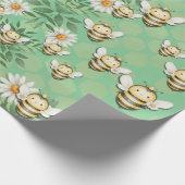 Little Buzz Bee Wrapping Paper Geschenkpapier (Ecke)