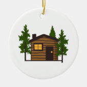 Little Cabin Keramik Ornament (Vorne)