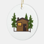 Little Cabin Keramik Ornament (Links)