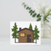 Little Cabin Postkarte (Stehend Vorderseite)