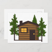Little Cabin Postkarte (Vorne/Hinten)