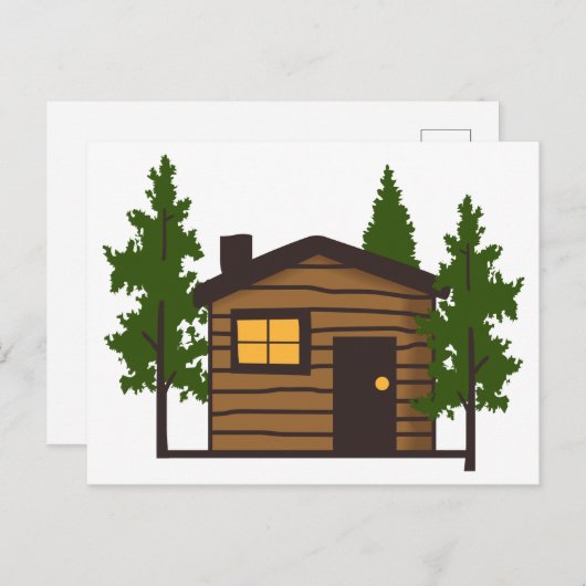 Little Cabin Postkarte (Vorne/Hinten)