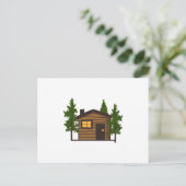 Little Cabin Postkarte (Stehend Vorderseite)