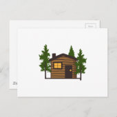 Little Cabin Postkarte (Vorne/Hinten)