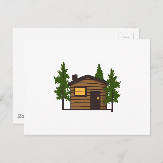 Little Cabin Postkarte (Vorne/Hinten)