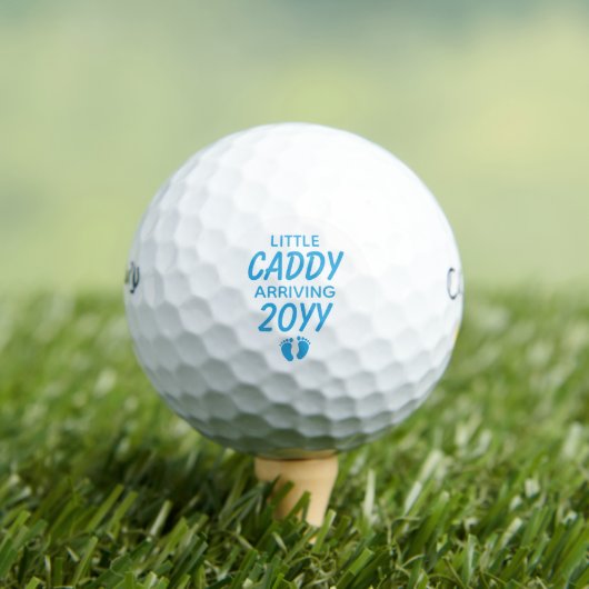 Little Caddy Personalisiert Pregnancy Ankündigung Golfball (Insitu T-Shirt)