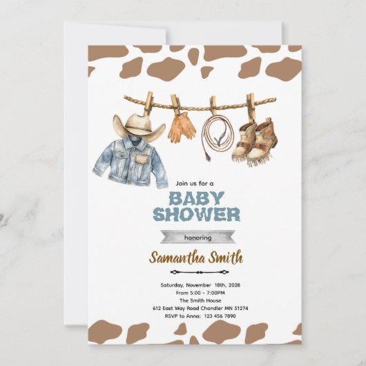 Little Camper Baby Shower Invitation Einladung (Vorderseite)