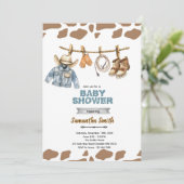 Little Camper Baby Shower Invitation Einladung (Stehend Vorderseite)